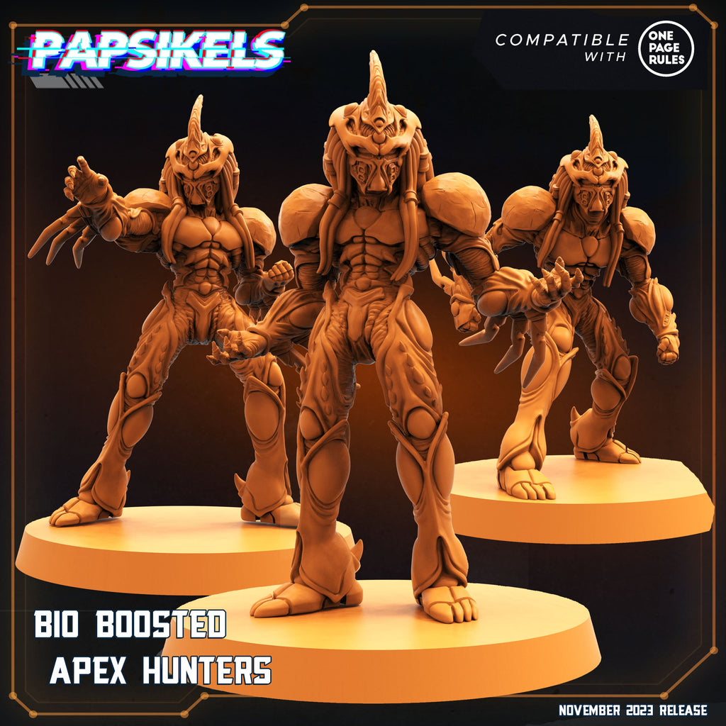 Bio-Enhanced Skull Hunter Army - Guyver-Inspired Miniatures for Tabletop Gaming (32mm)