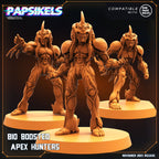 Bio-Enhanced Skull Hunter Army - Guyver-Inspired Miniatures for Tabletop Gaming (32mm)