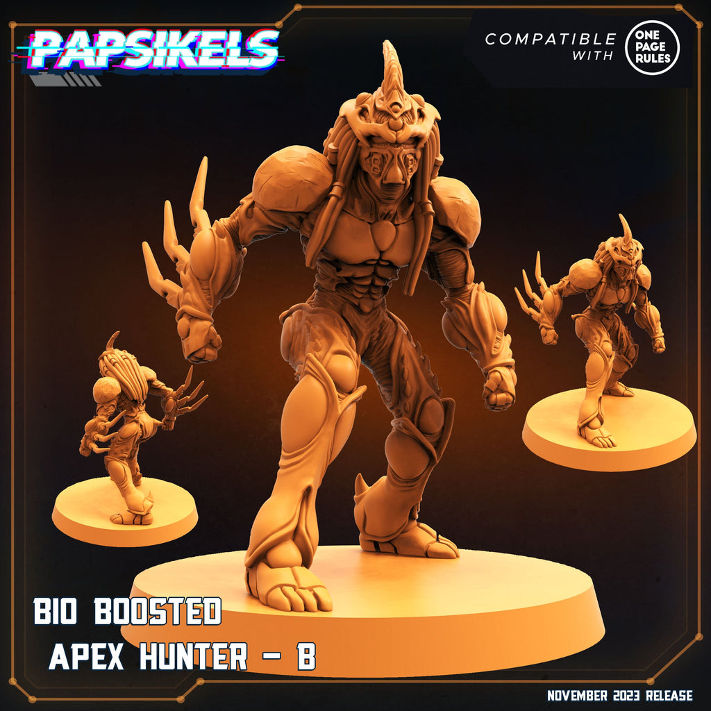 Bio-Enhanced Skull Hunter Army - Guyver-Inspired Miniatures for Tabletop Gaming (32mm)