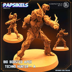 Bio-Enhanced Techno Apex Hunters: Guyver-Inspired Skull Army Miniatures for One Page Rules Tabletop Gaming