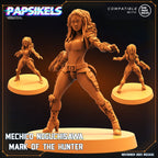 Mechico Noguchisawa Mark of the Hunter Skull Hunter Army - 32mm Resin Miniatures for Tabletop RPG and One Page Rules