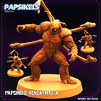 Cyberpunk Henzaymtu (Guyver) Papsinoid 32mm Miniature for RPG, Anime-Inspired Tabletop Gaming