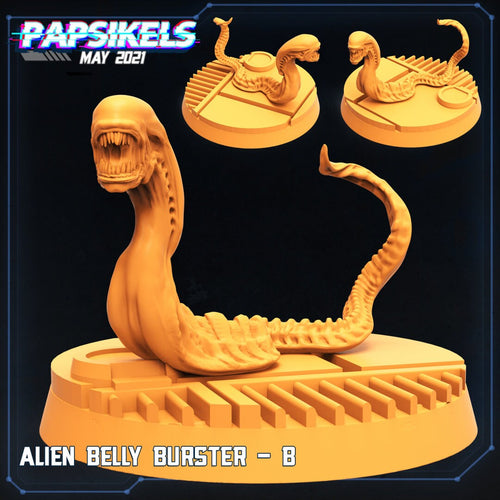 Aliens vs Humans: 32mm Belly Burster Chestburster Model Set - 4 Miniatures for RPG & Tabletop Gaming