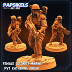 Alien vs Human Team Valkyrie 32mm Miniatures - Skull Hunters for RPG, TTRPG, Colonial Marines Battles