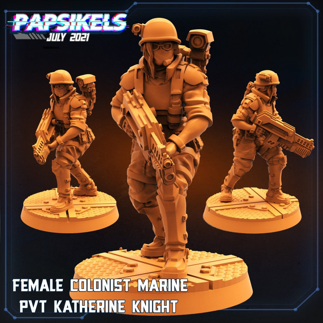 Alien vs Human Team Valkyrie 32mm Miniatures - Skull Hunters for RPG, TTRPG, Colonial Marines Battles
