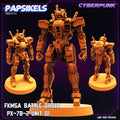 Cyberpunk Battle Droid PX-78-2 Miniature Sculpt for Wargaming, RPG, and Tabletop Games