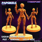 Cyberpunk Gaskar Organic Heavy Trooper Squad Miniatures for Wargaming, RPG, Sci-Fi Tabletop Battles