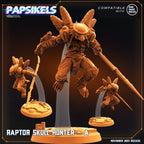 Raptor Skull Hunters Army: Guyver Hybrid Miniatures for Tabletop RPG (32mm, Resin)
