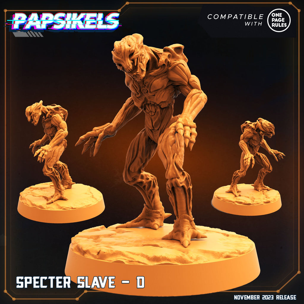 Specter Slaves Skull Hunters Army - 32mm Resin Miniatures for Tabletop RPG and One Page Rules