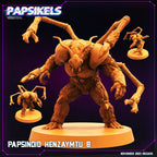 Cyberpunk Henzaymtu (Guyver) Papsinoid 32mm Miniature for RPG, Anime-Inspired Tabletop Gaming