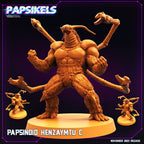 Cyberpunk Henzaymtu (Guyver) Papsinoid 32mm Miniature for RPG, Anime-Inspired Tabletop Gaming