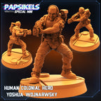 Alien vs Human Conflict: Colonial Marine Hero Yoshua Wojnarwsky 32mm Miniature by Papsikels