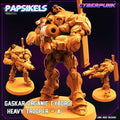 Cyberpunk Gaskar Organic Heavy Trooper Squad Miniatures for Wargaming, RPG, Sci-Fi Tabletop Battles