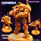 Cyberpunk Gaskar Organic Heavy Trooper Squad Miniatures for Wargaming, RPG, Sci-Fi Tabletop Battles