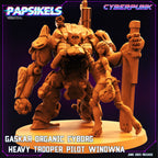 Cyberpunk Gaskar Organic Heavy Trooper Squad Miniatures for Wargaming, RPG, Sci-Fi Tabletop Battles