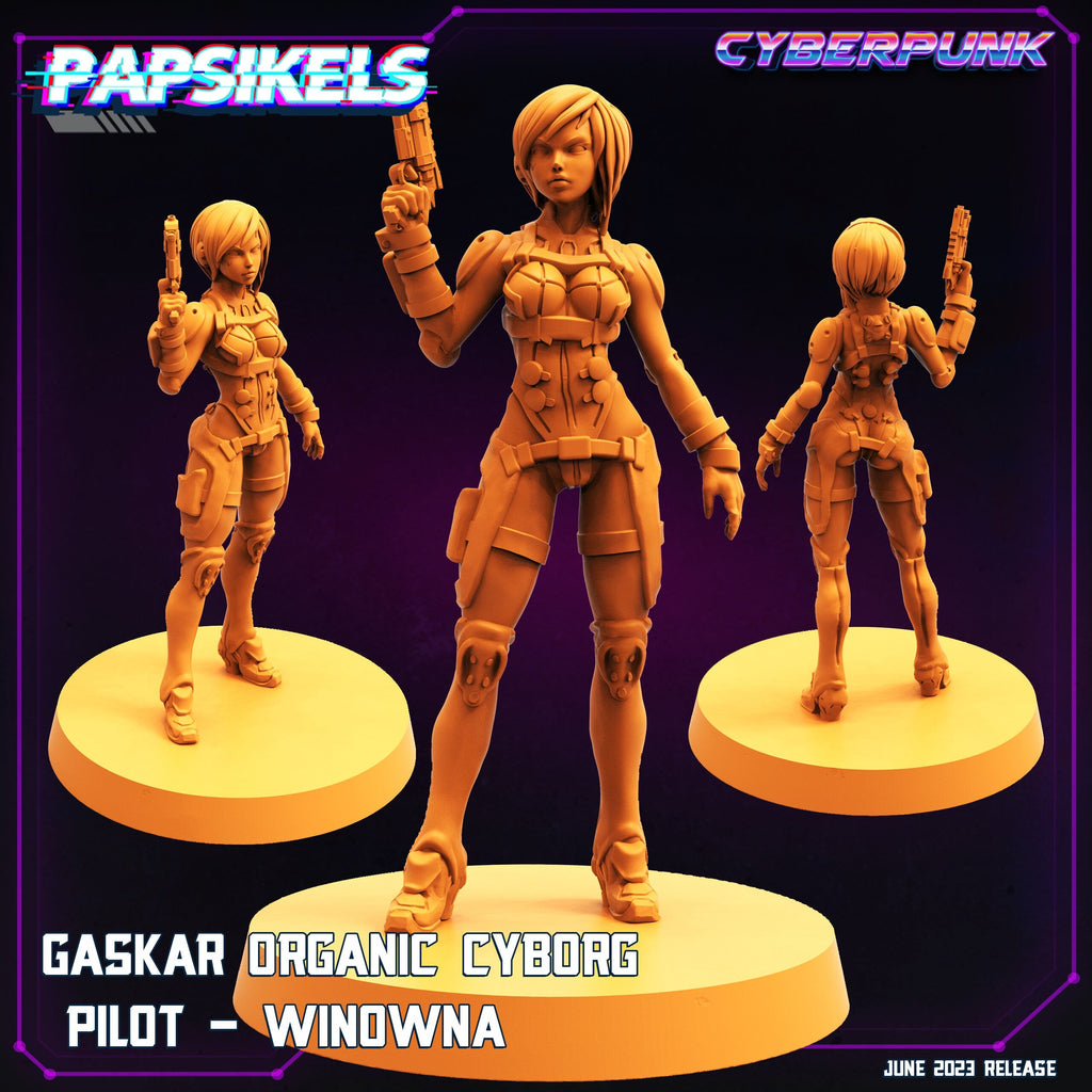 Cyberpunk Gaskar Organic Heavy Trooper Squad Miniatures for Wargaming, RPG, Sci-Fi Tabletop Battles