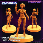 Cyberpunk Gaskar Organic Heavy Trooper Squad Miniatures for Wargaming, RPG, Sci-Fi Tabletop Battles