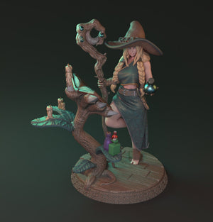 Alana - Pinup - Mysterious Witchcraft of Lionila Kickstarter | Mythreal Games | 32mm or 75mm