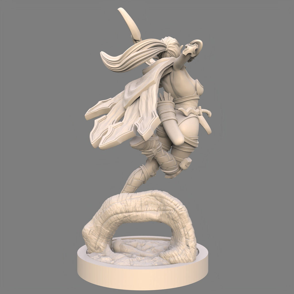 Azura the Talon Wind: 75mm Elf Archer Fantasy Miniature - Ravi Sampath Kickstarter Collection