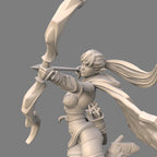 Azura the Talon Wind: 75mm Elf Archer Fantasy Miniature - Ravi Sampath Kickstarter Collection