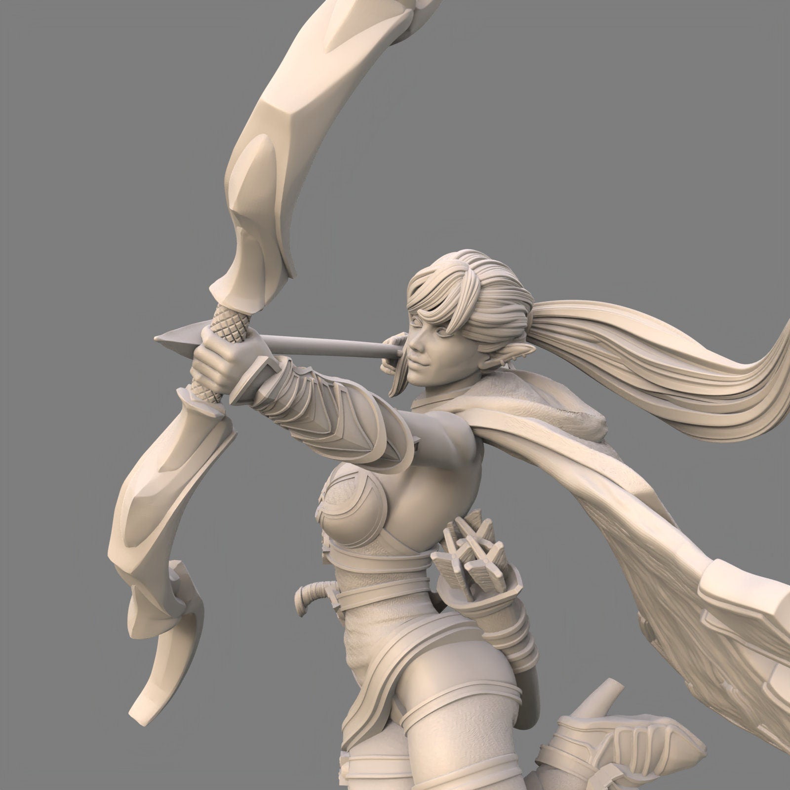 Azura the Talon Wind: 75mm Elf Archer Fantasy Miniature - Ravi Sampath Kickstarter Collection