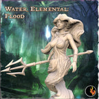 75mm Water Elemental Fantasy Girl Miniature - Resin Figurine for Collectors & Tabletop Gaming