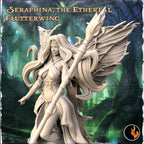 Seraphina Ethereal Flutterwing Fantasy Miniature | 75mm Resin Figure | Ravi Sampath Kickstarter