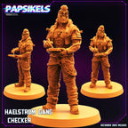 Cyberpunk Haelstrom Gang Checker 32mm Miniature for RPG and Tabletop Gaming by Papsikels