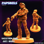 Cyberpunk Haelstrom Gang Juice Bigolo 32mm Miniature for RPG - Papsikels Tabletop Gaming Figure