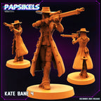 Cyberpunk Kate Bane 32mm Miniature - Papsikels RPG Anime Tabletop Gaming Figure