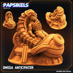 Omega Anticipator Resin Miniature: 32mm Papsikels Tabletop Figure for Sci-Fi RPG and Alien vs Human Games