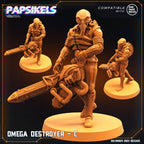 Omegas Destroyers 32mm Resin Miniature: Sci-Fi Tabletop RPG Alien Warriors for Wargaming & Painting