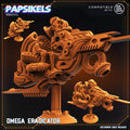 Omega Eradicator & Modules: 32mm Sci-Fi Resin Miniatures for Tabletop RPG - Papsikels Aliens vs Humans