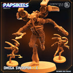 Omega Swoopers: 32mm Resin Miniatures for Tabletop RPGs - Aliens vs Humans Sci-Fi Figurines