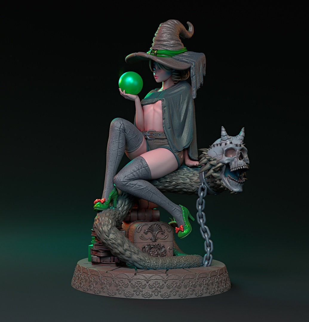 Yaleena - Pinup - Mysterious Witchcraft of Lionila Kickstarter | Mythreal Games | 32mm or 75mm