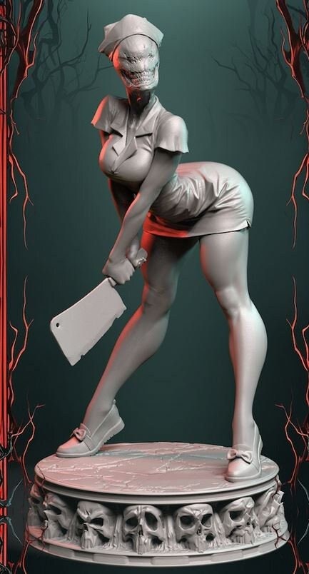 Silent Hill Nurse - Pinup | Halloween | Sinister Sisters Showcase Kickstarter | Prey Collection Studios | 1:10 Scale
