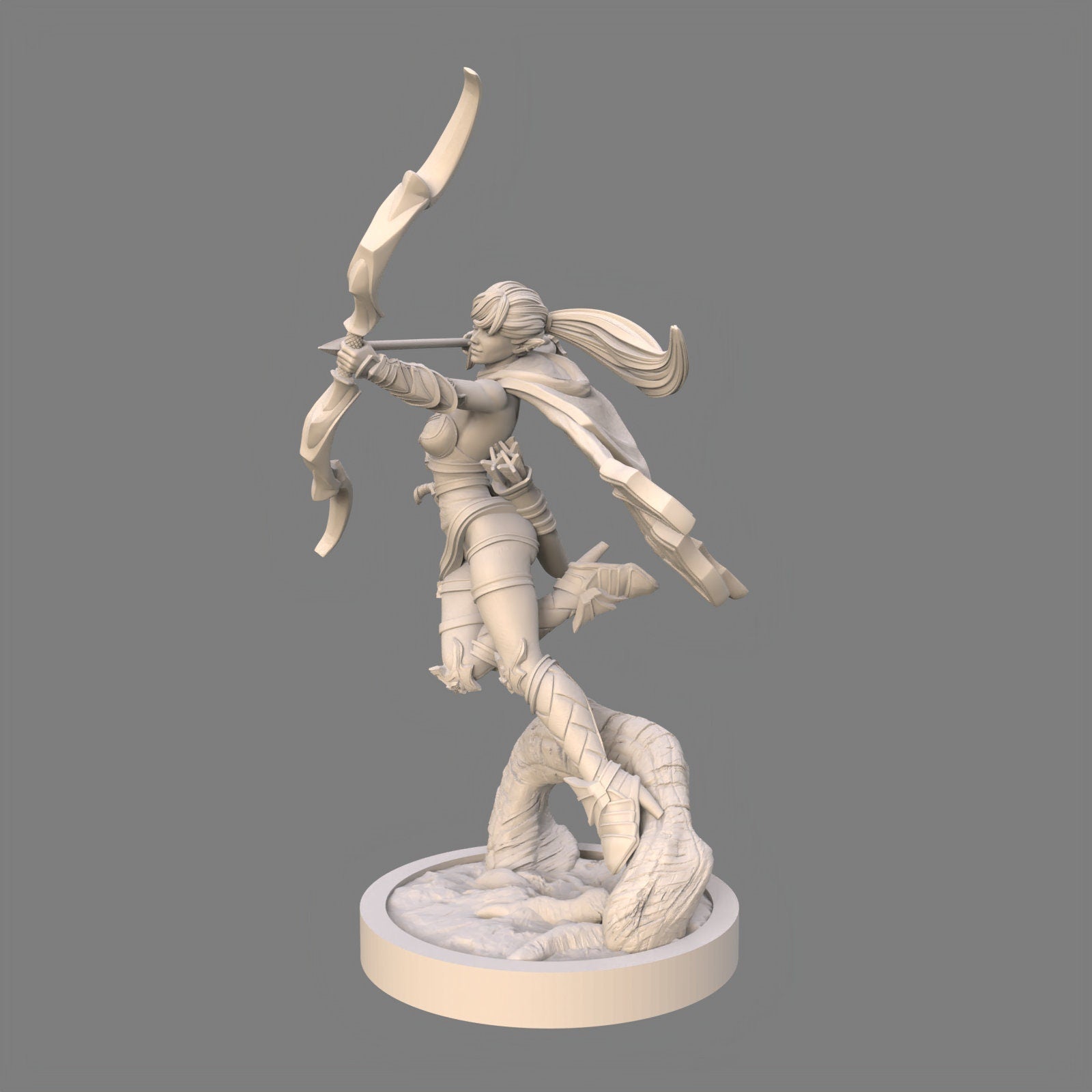 Azura the Talon Wind: 75mm Elf Archer Fantasy Miniature - Ravi Sampath Kickstarter Collection