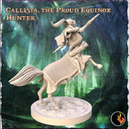 Callista: Proud Equinox Hunter Centaur Fantasy Miniature - 75mm Scale Resin Figure by Ravi Sampath