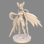 Sanya: Twin-Blade Defender 75mm Fantasy Fighter Miniature - Kickstarter Exclusive by Ravi Sampath