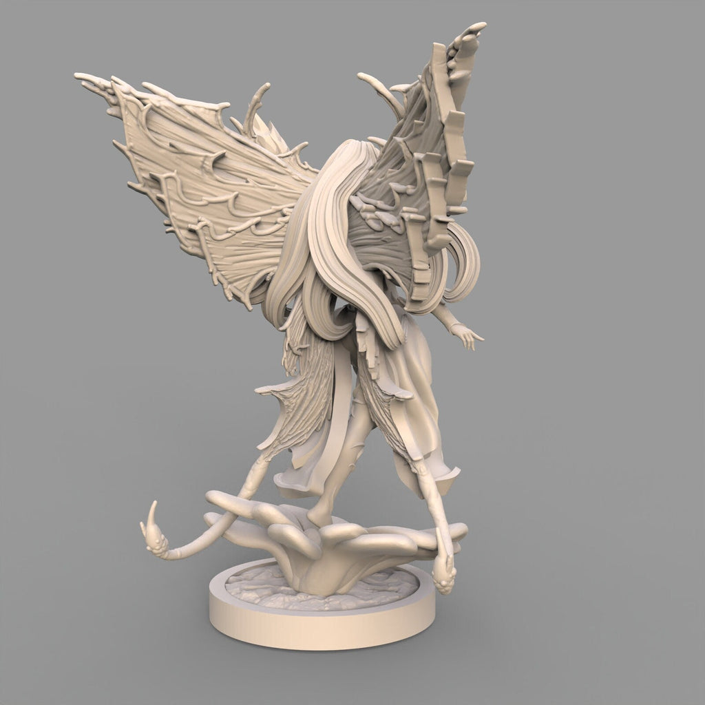 Seraphina Ethereal Flutterwing Fantasy Miniature | 75mm Resin Figure | Ravi Sampath Kickstarter