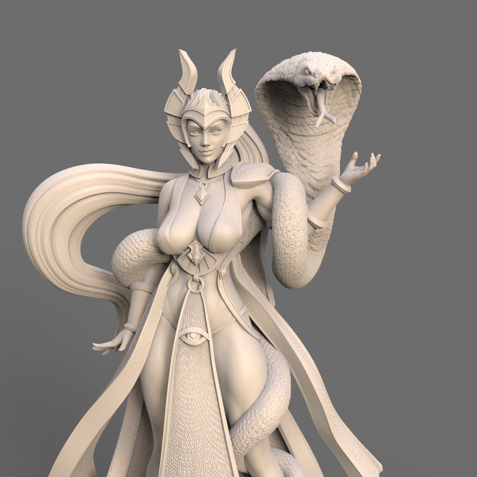 Serpentina: 75mm Fantasy Snake Girl Miniature - Ravi Sampath's Kickstarter Collection