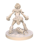 Sylva: Clawed Wildheard Shifter Fantasy Girl Miniature - 75mm Scale Resin Figure by Ravi Sampath