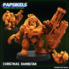 Miniature Christmas Rambutan Sculpture: 12 Days of Holiday Charm for Wargaming, RPG, and 32mm Tabletop
