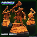 Warrior Krampus Miniature: 12 Days of Christmas Sculpt for Tabletop RPG, Wargaming, 32mm Scale