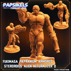 Futuristic Alien Neutralizer Miniature - 32mm Resin Sterdroid for Tabletop RPG & Sci-Fi Gaming