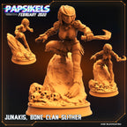 Skull Hunters Junakis Bone Clan Slither - 32mm Resin Fantasy Tabletop Miniature for RPG Gaming