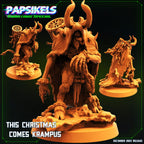 Krampus Miniature Sculpture for Christmas - 32mm Wargaming, RPG, TTRPG, Cyberpunk, Anime Themed