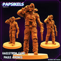 Cyberpunk Haelstrom Gang Paule Bronks 32mm Miniature for RPG and TTRPG Gaming