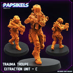 Cyberpunk Trauma Troupe Extraction Units - 32mm Papsikels Miniatures for Sci-Fi RPG Tabletop Gaming