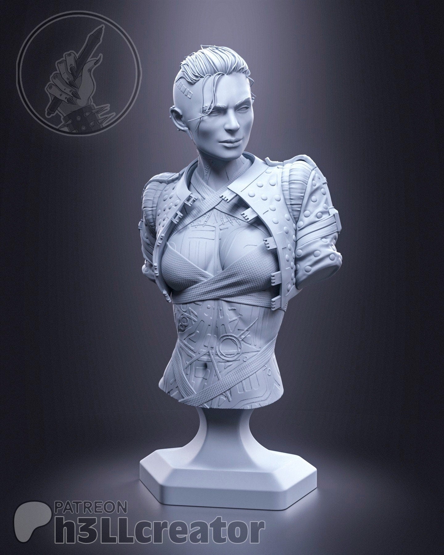 Jack from Mass Effect (fan art) | Miniature scale 1:15 | h3LL Creator | DIY Model Kit